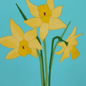 daffodil painting