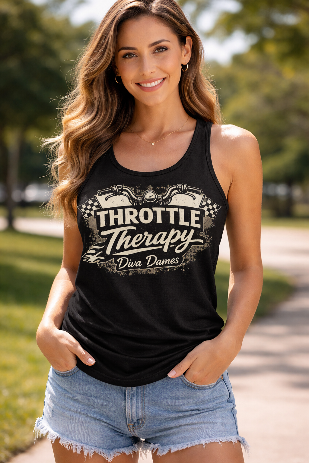 Throttle Therapy: Racerback Tank