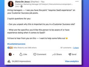 SaaS Experience in Customer Success: What is it and Why is it "Required"? 