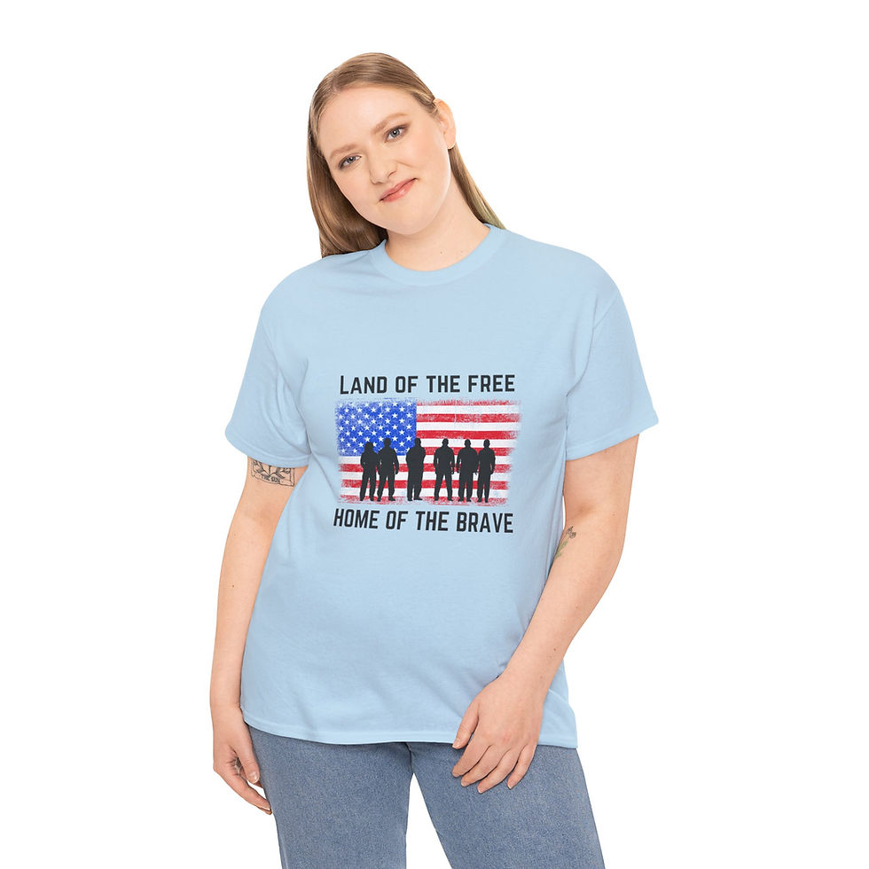 Thumbnail: Land of the Free Heavy Cotton Tee