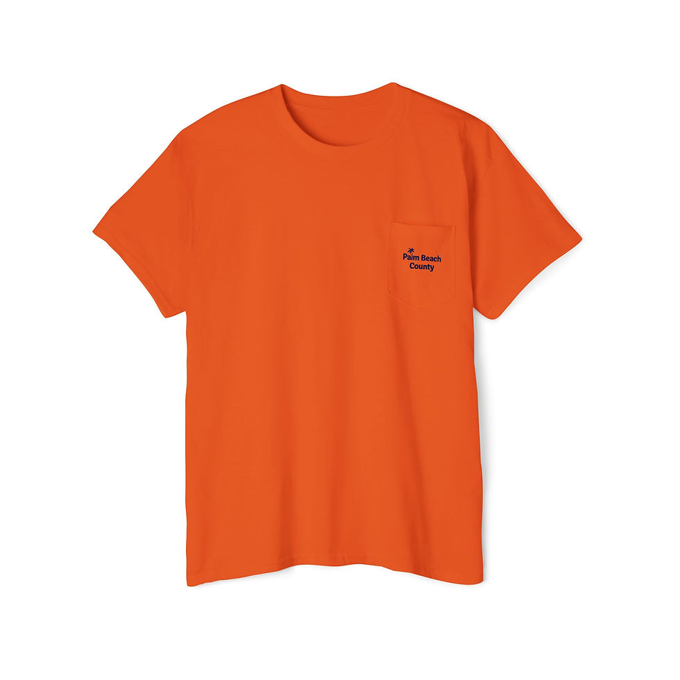 Thumbnail: Palm Beach County Brighter Side Heavy Cotton Pocket Tee