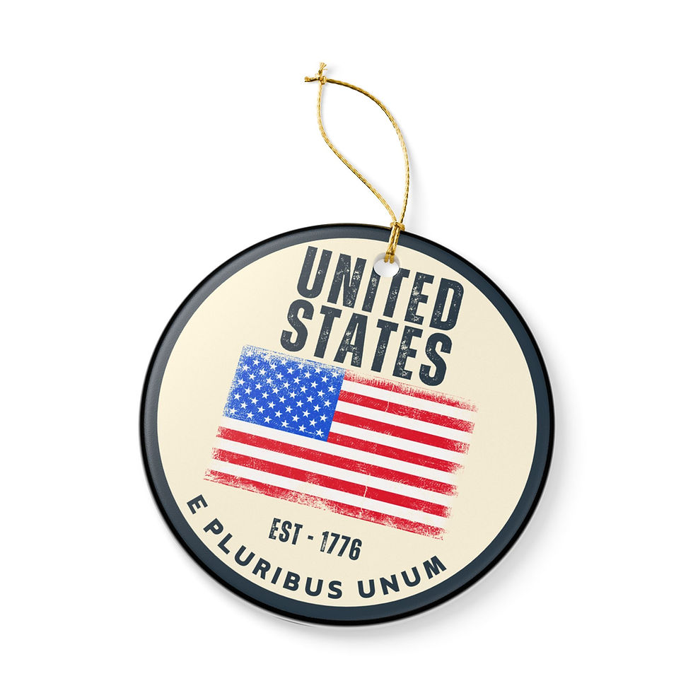 Thumbnail: E Pluribus Unum Ceramic Ornament