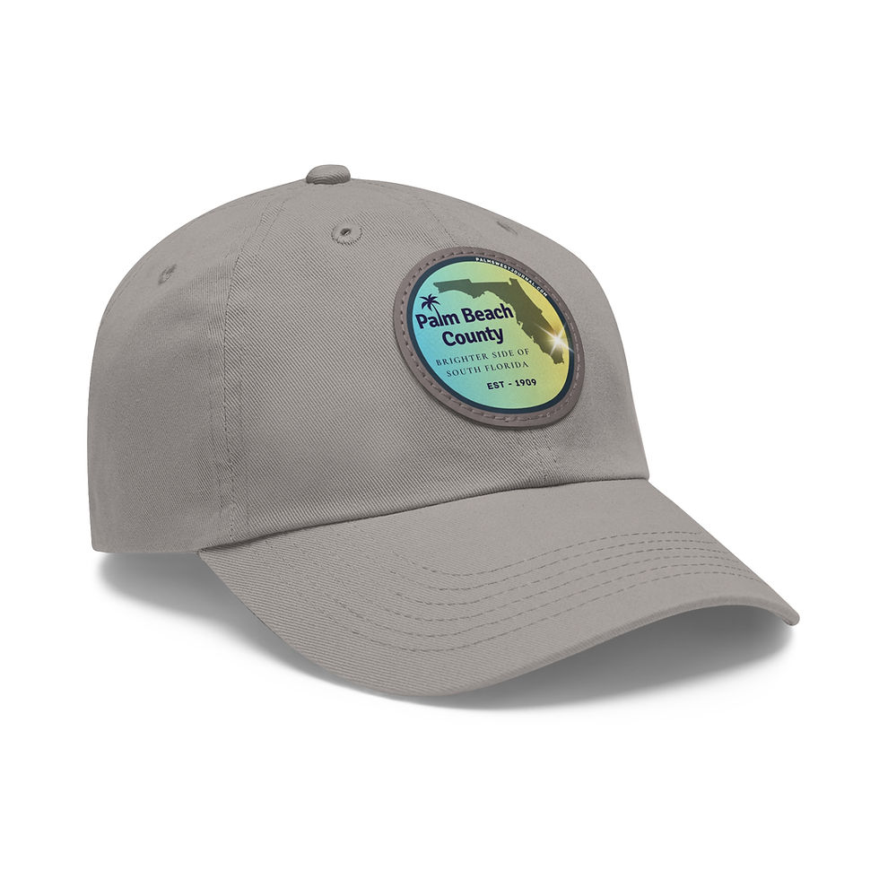 Thumbnail: Palm Beach County Brighter Side Leather Patch Hat