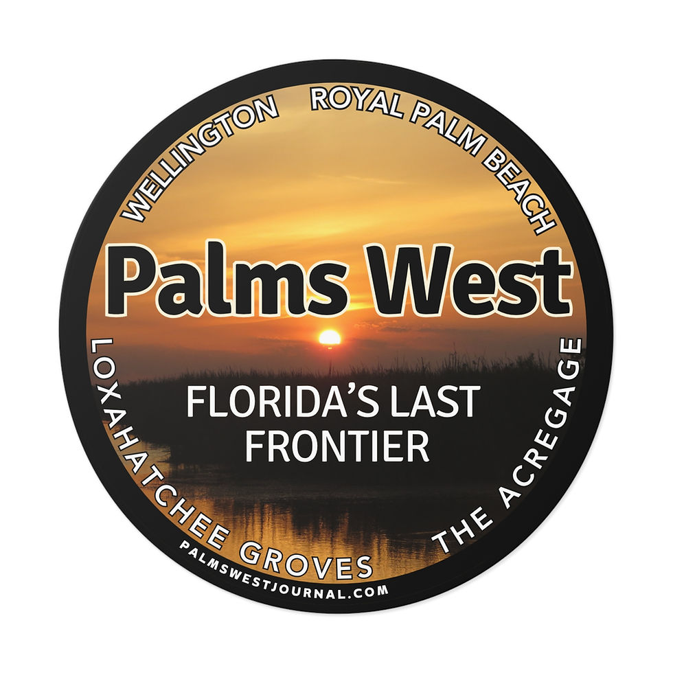 Thumbnail: Palms West Last Frontier Round Vinyl Stickers