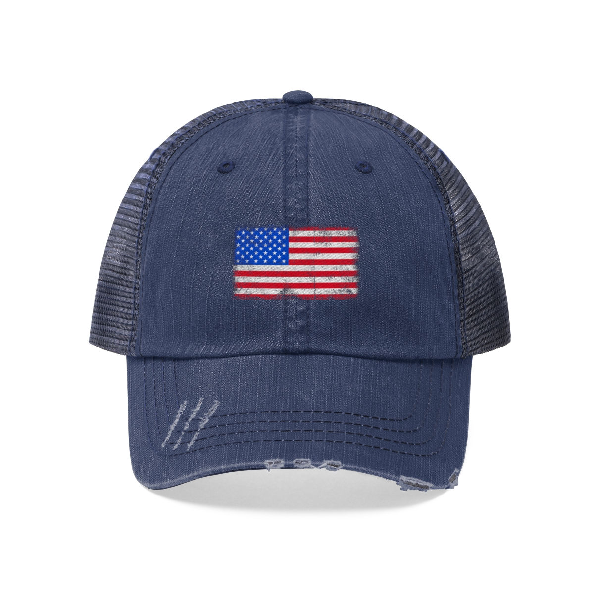 AMERICAN FLAG TRUCKER HAT