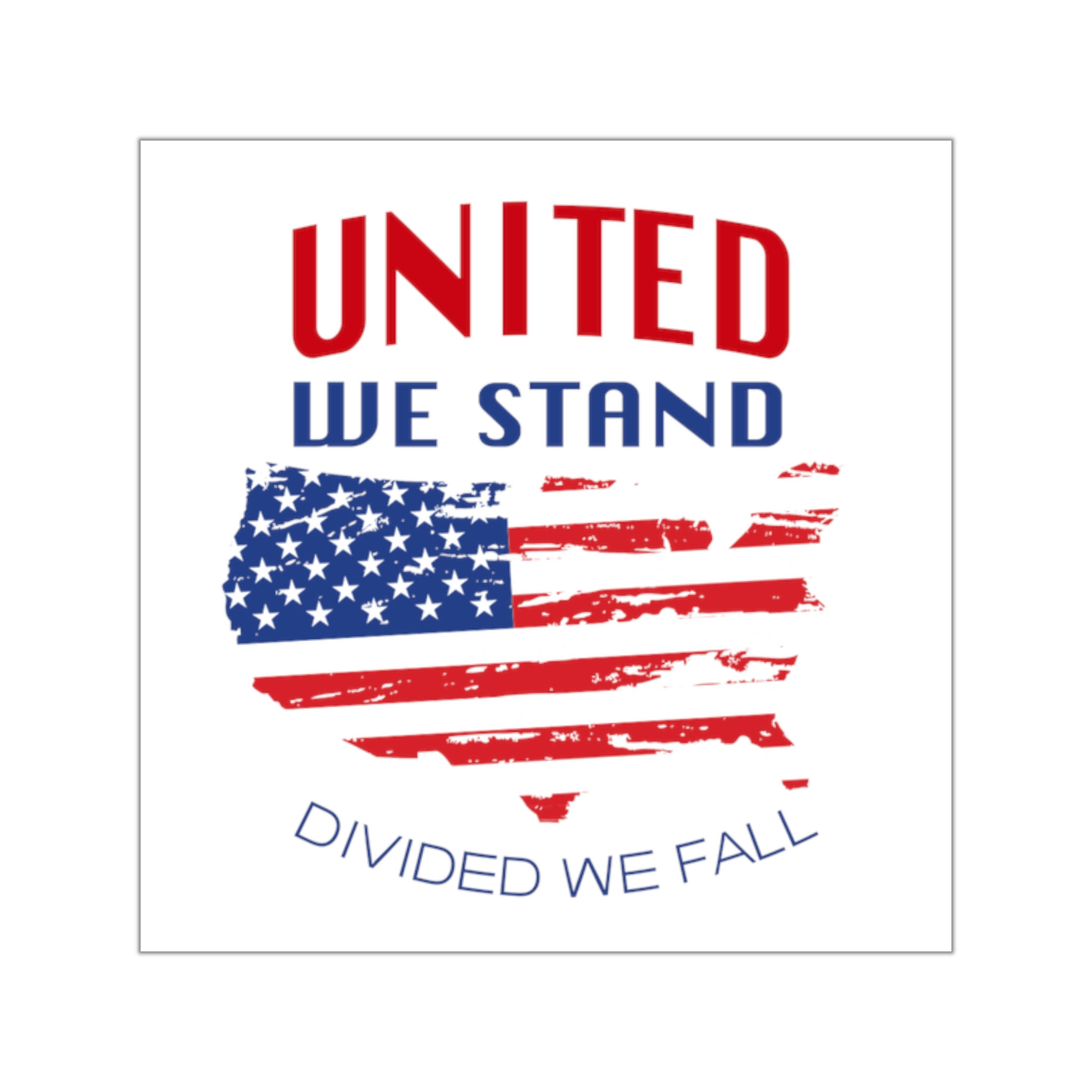 United We Stand Vinyl Stickers 