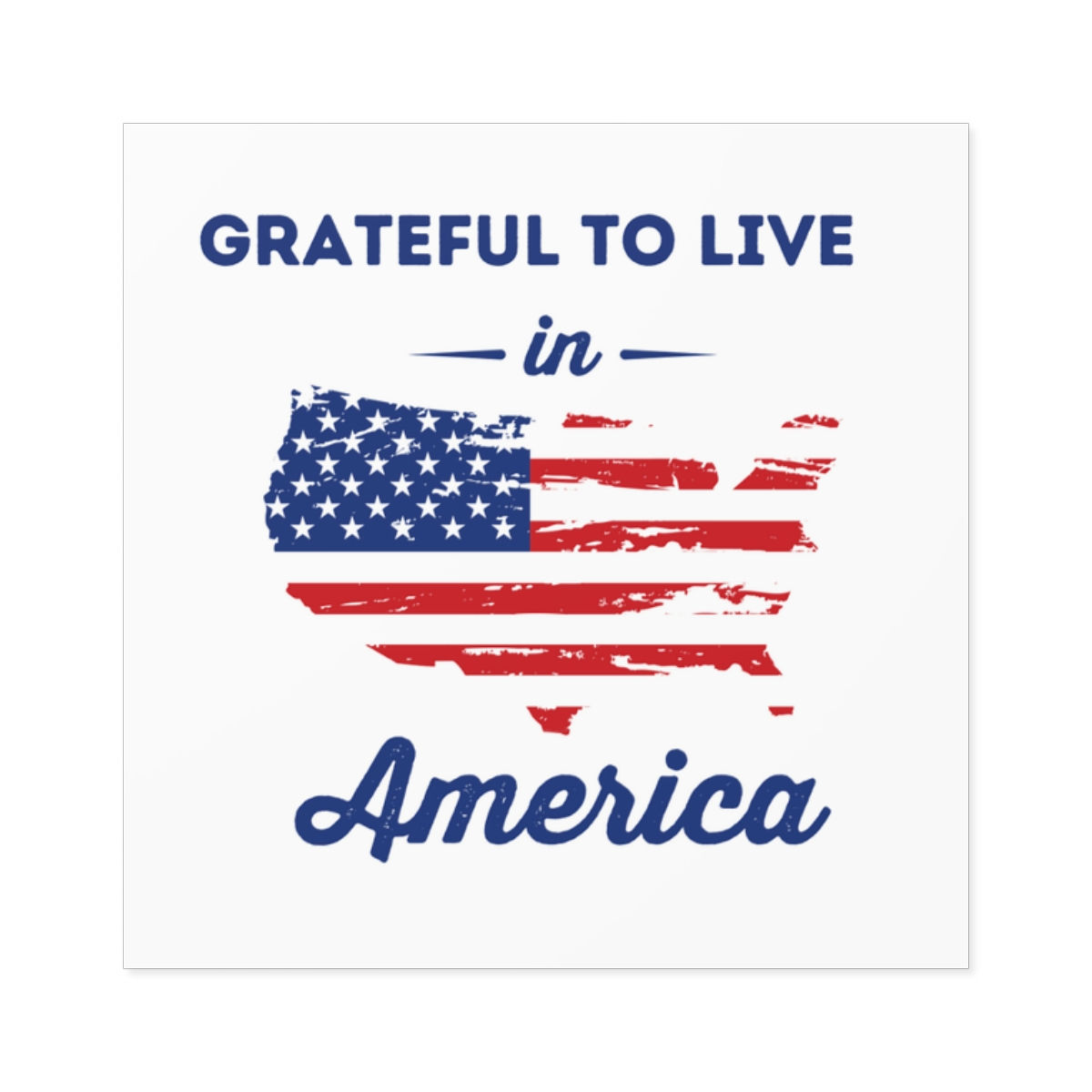 GRATEFUL AMERICAN STICKER