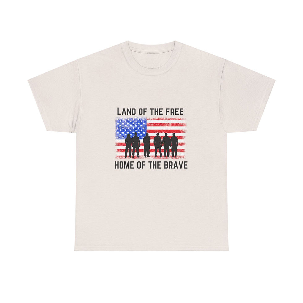 Thumbnail: Land of the Free Heavy Cotton Tee