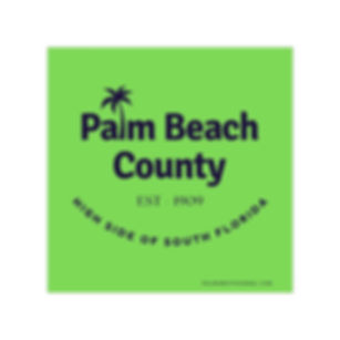 Palm Beach County High Side Outdoor Transparent Sticker