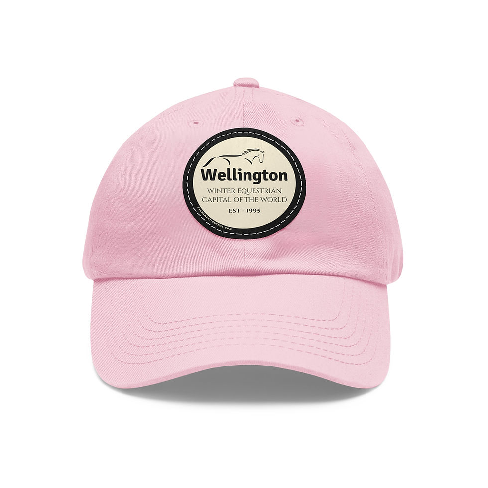 Thumbnail: Wellington Equestrian Leather Patch Hat