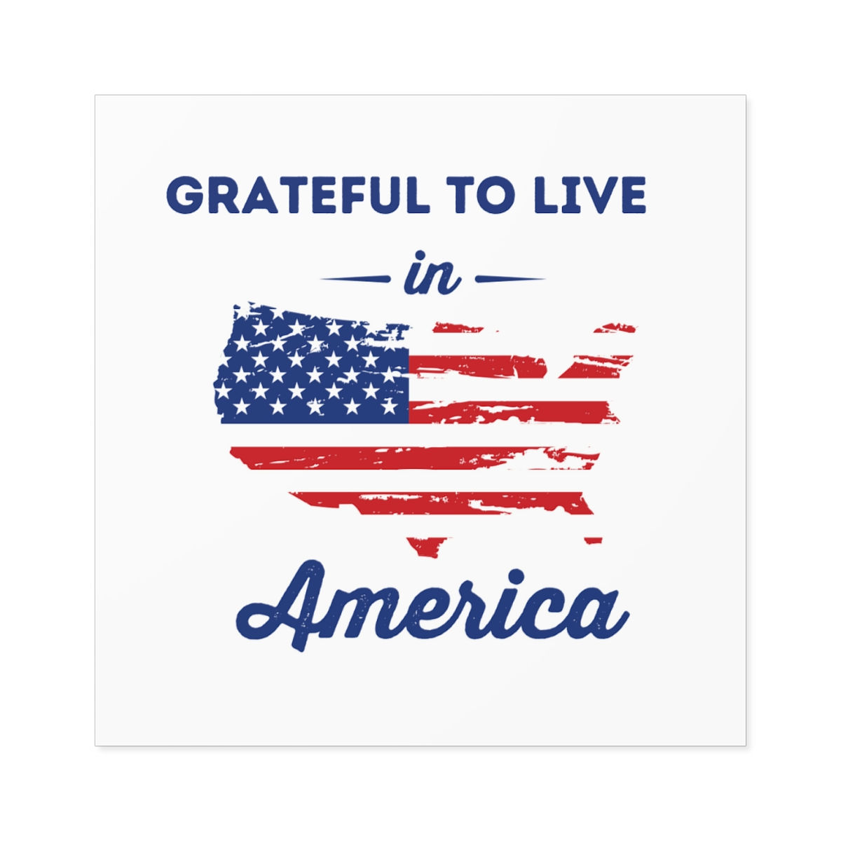 GRATEFUL AMERICAN STICKER