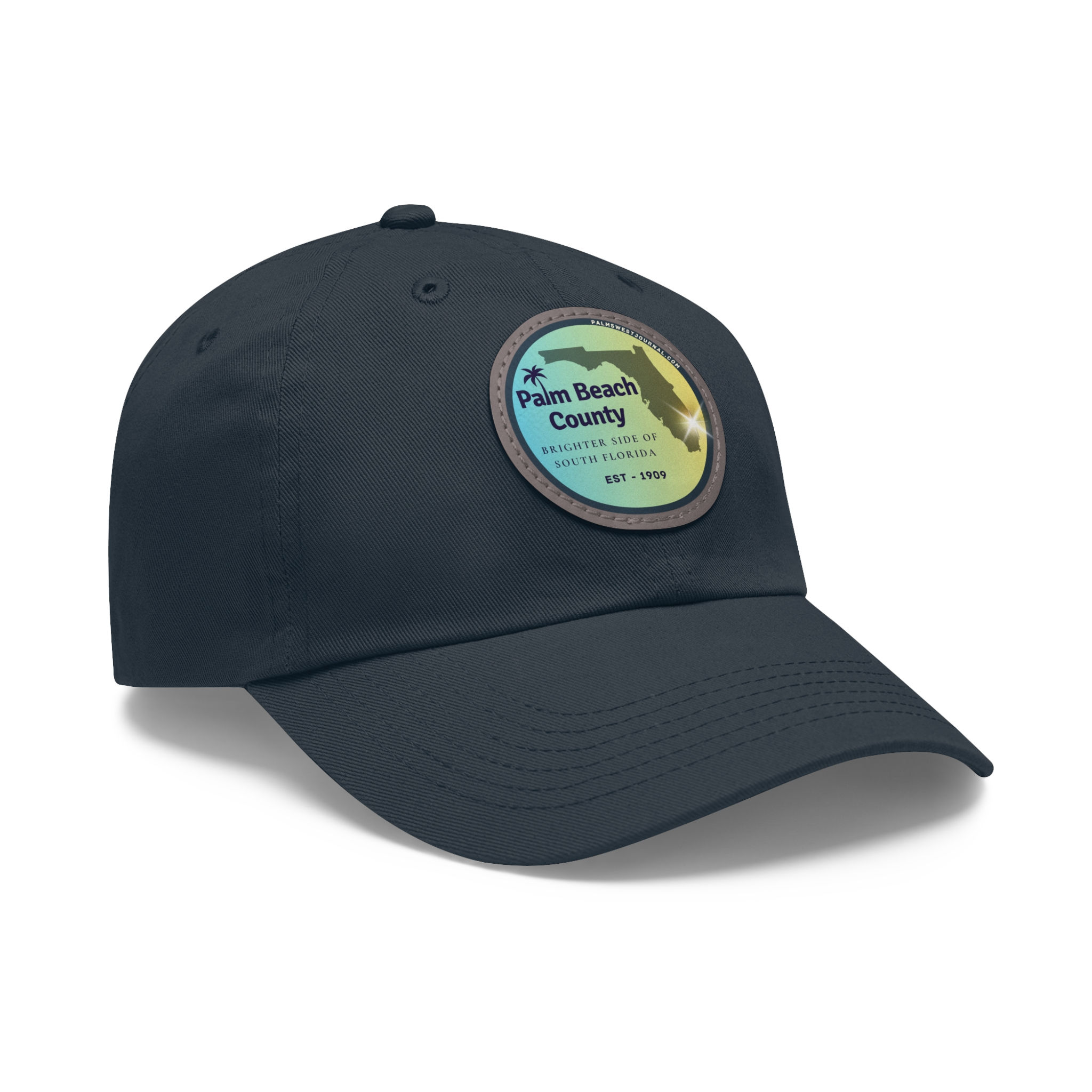 Palm Beach County Brighter Side Leather Patch Hat