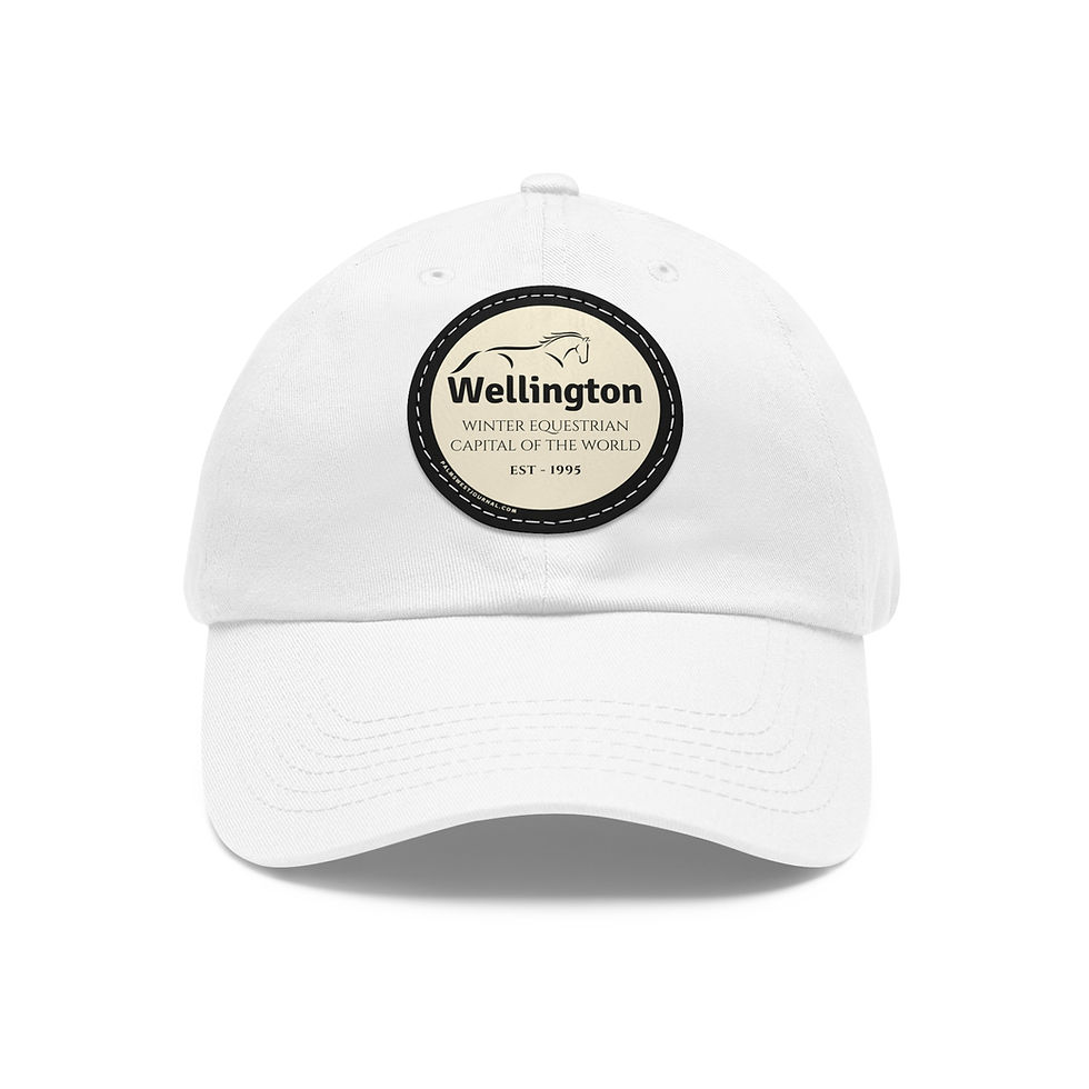 Thumbnail: Wellington Equestrian Leather Patch Hat
