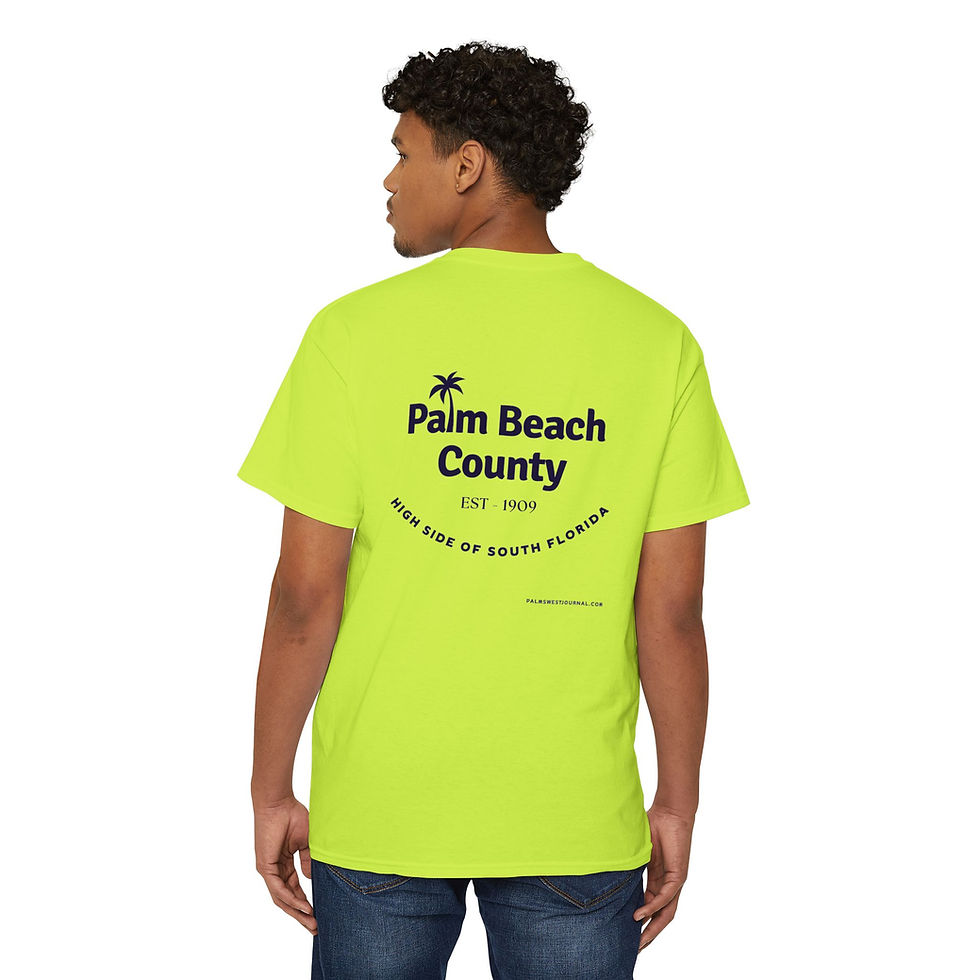 Thumbnail: Palm Beach County Heavy Cotton Pocket Tee