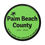 Thumbnail: Palm Beach County High Side Round Vinyl Stickers