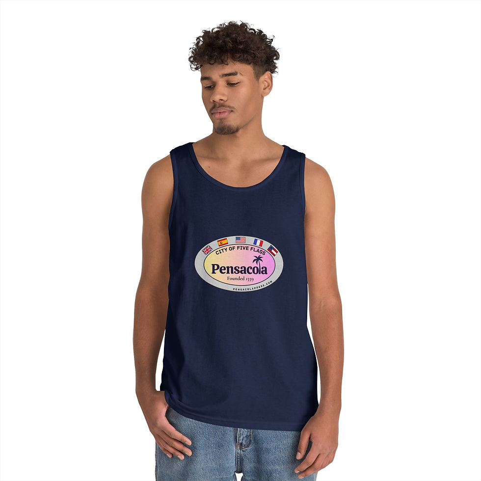 Thumbnail: Five Flags Oval Heavy Cotton Tank Top