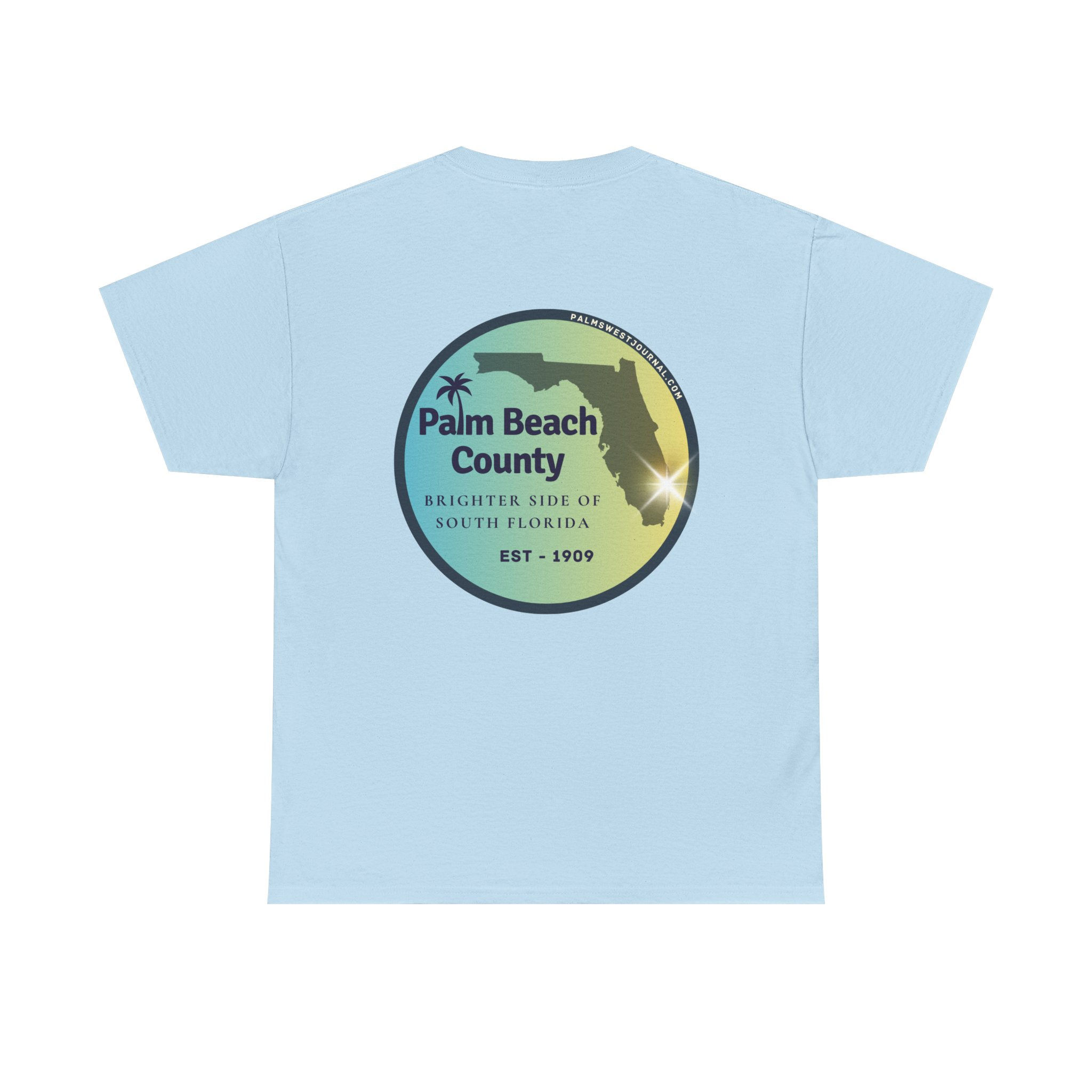 Palm Beach County Brighter Side Heavy Cotton Tee