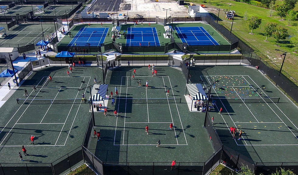 Six new courts are now open for play at the Wellington Tennis Center.  [Photo by Wellington Parks & Recreation]