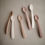 Thumbnail: SILICONE FEEDING SPOONS 2-PACK | BLUSH/SHIFTING SAND by mushie