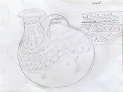 Dessin décoratif sur céramique