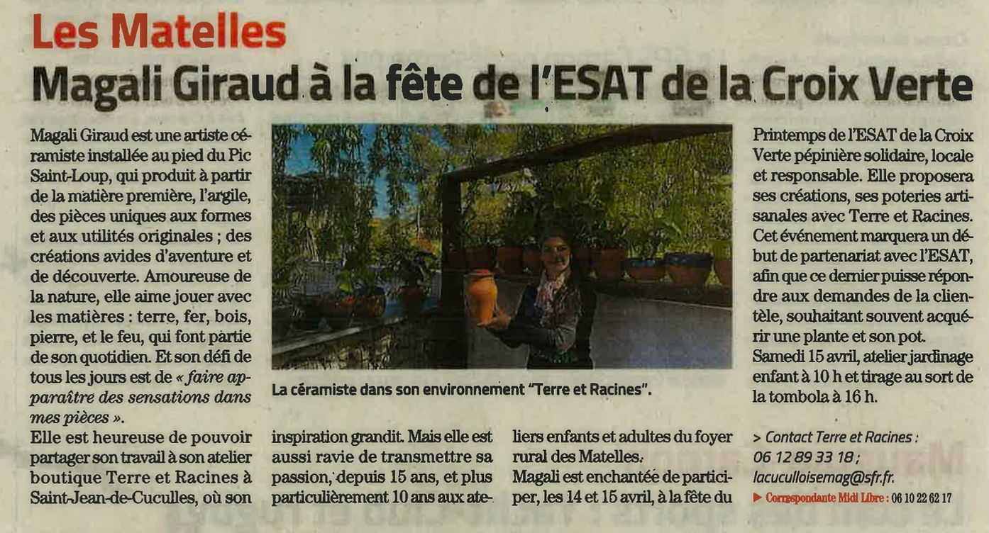 Fête de l'ESAT de la Croix Verte, pots décoratif oyas 