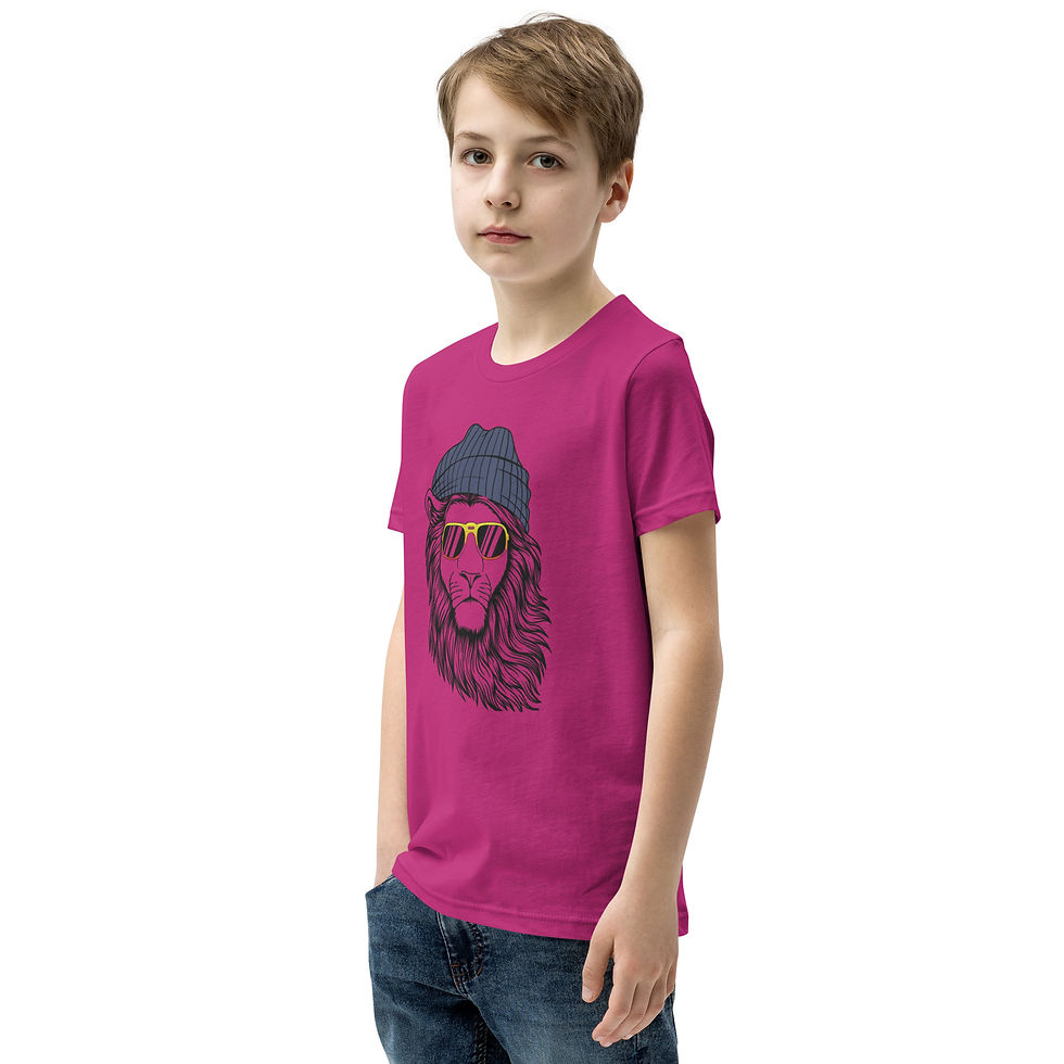 Miniature : T-shirt enfant et ado Lion brave