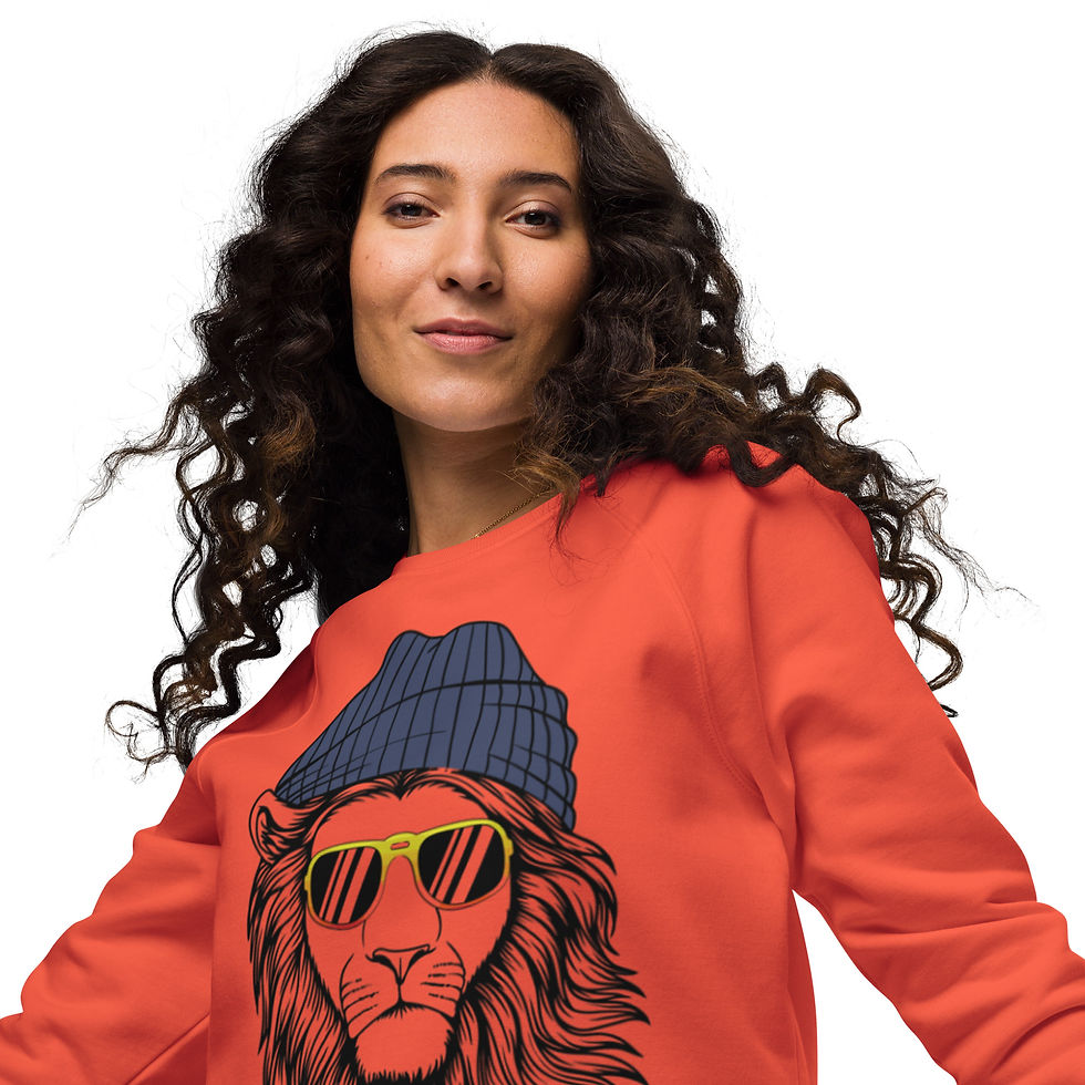 Miniature : Sweatshirt raglan Lion Brave