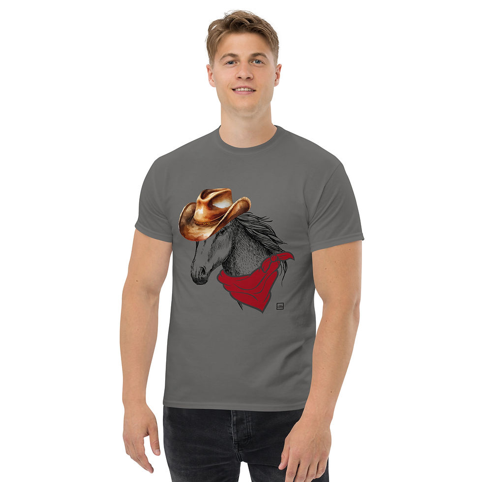 Miniature : T-shirt homme Biboo cowboy
