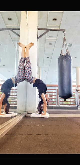 Squat to Handstand Practice