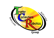 TCR logo, trophy computers and robotics corporation