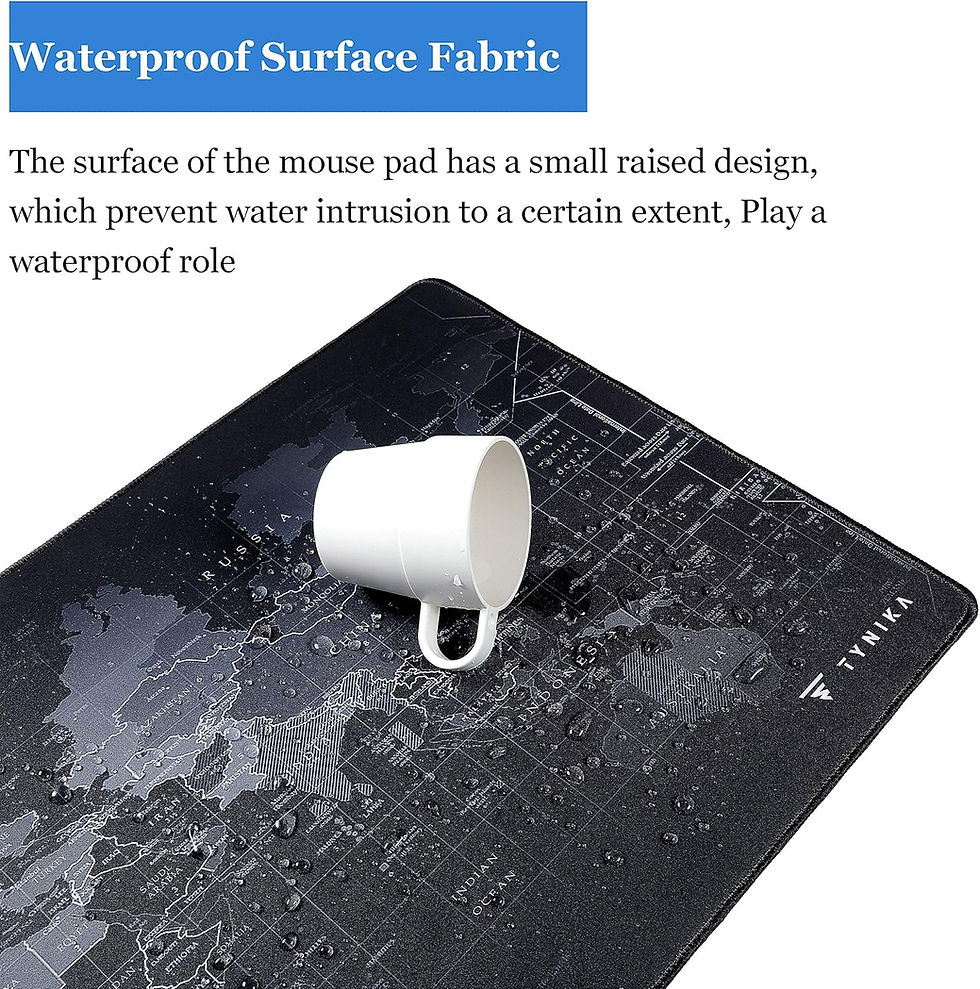 Thumbnail: TYNIKA XL Worldmap Gaming Mouse Pad