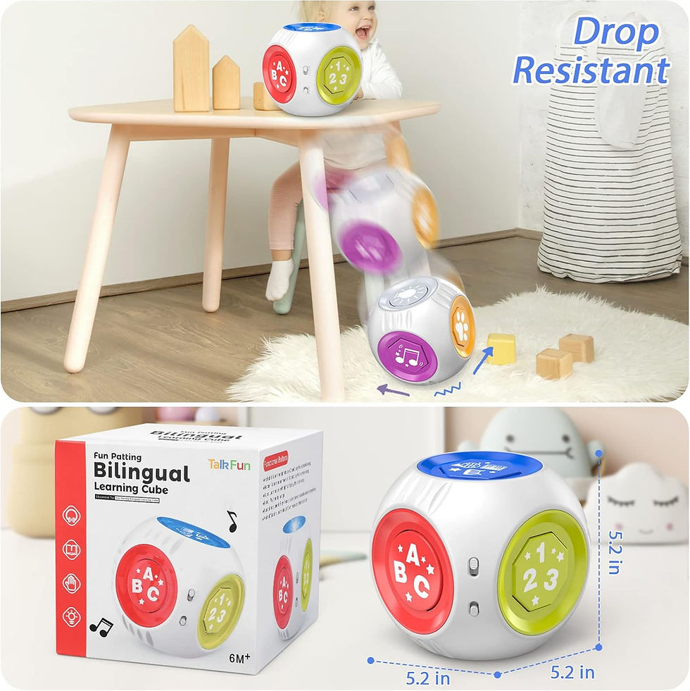 Thumbnail: Bilingual Learning Cube Toy for Toddler Age 1-2