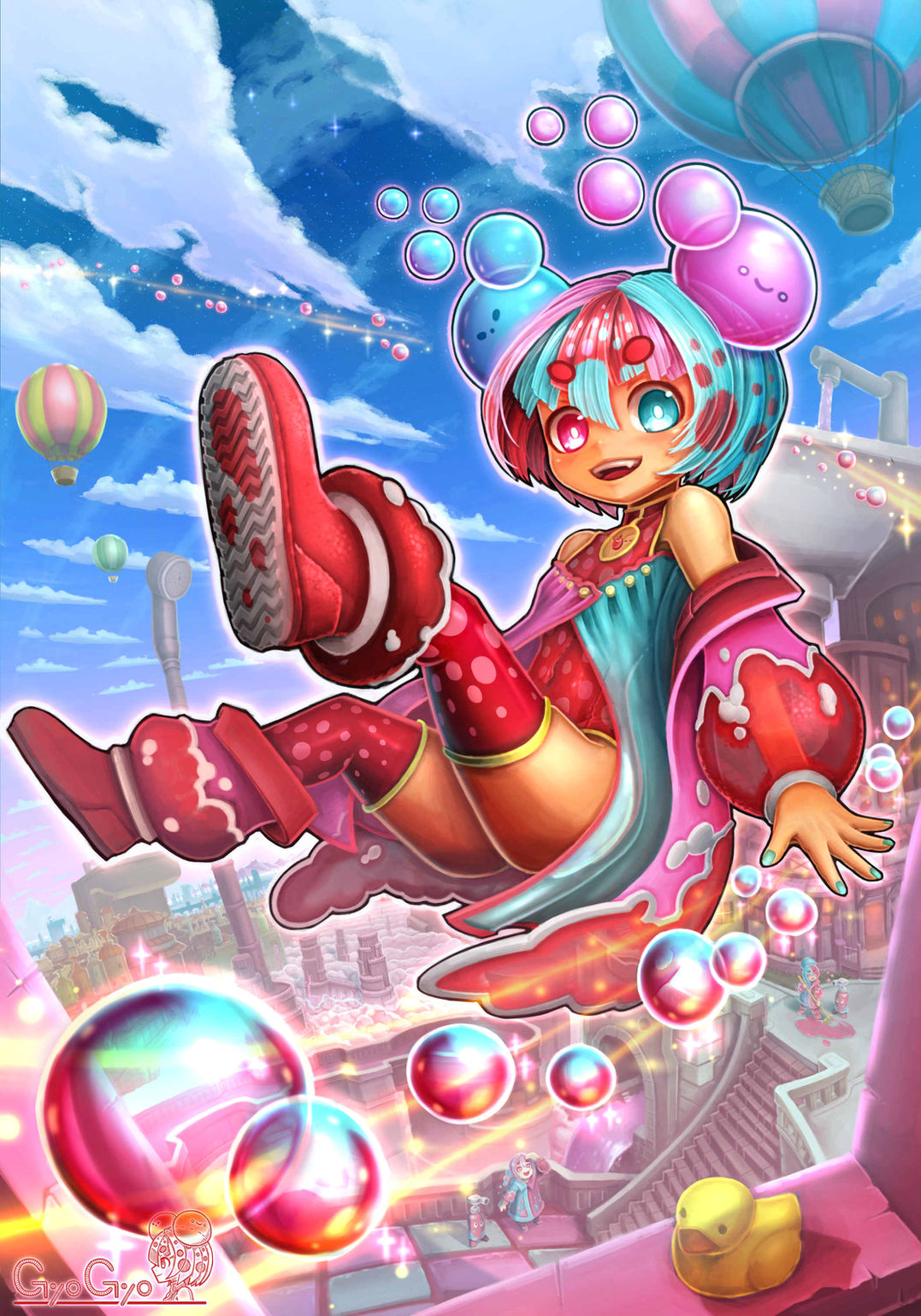 泡属性のゆめかわいい女の子