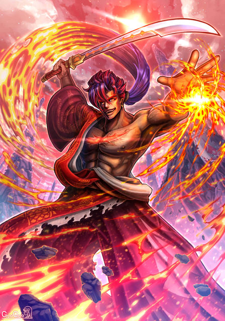 炎属性 烈火の赤鬼 ヒノブシ
