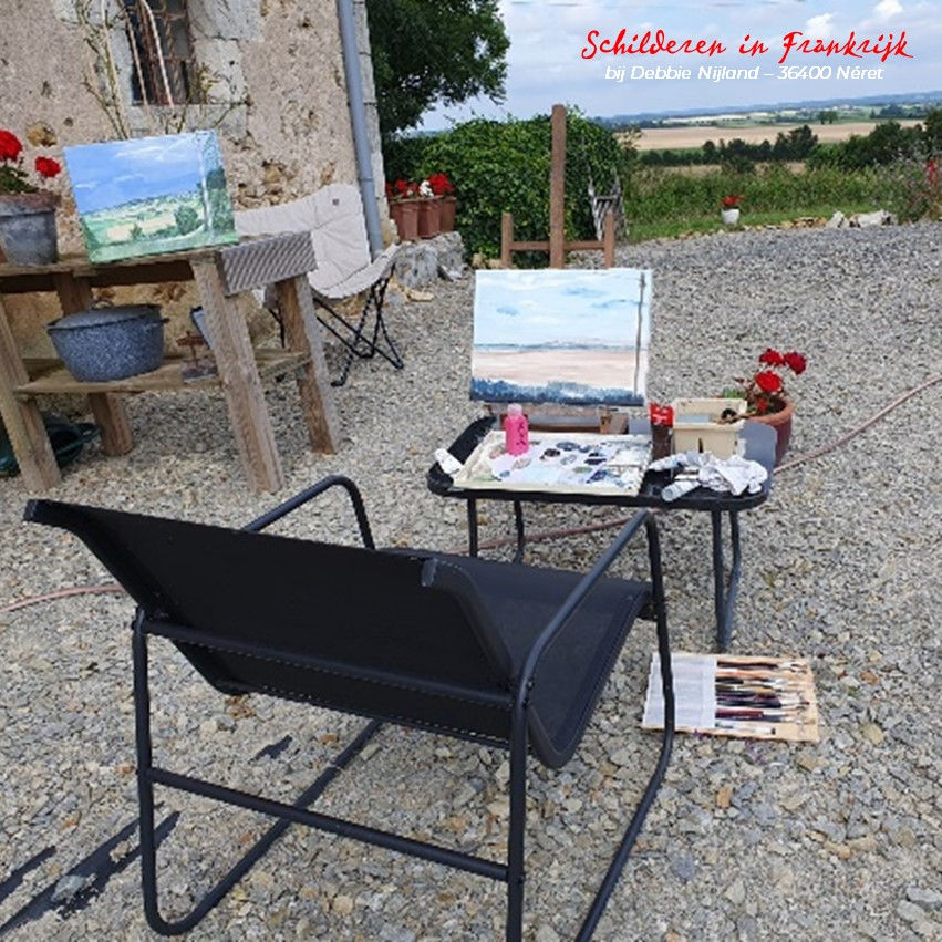 Schilderen in Frankrijk bij Debbie Nijland