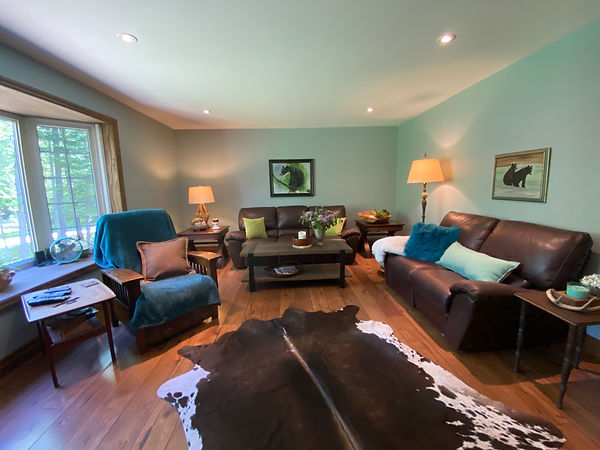 Interior living room after the colour change. 