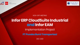 Project Kick-Off PT Pusaka Bumi Transportasi: Infor ERP CloudSuite Industrial and Infor EAM