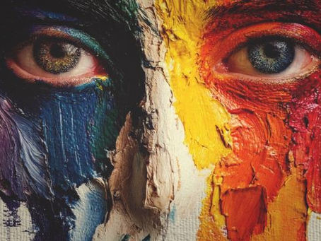 imagem artística de um rosto