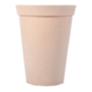 VASO CONICO C/ BORDA ATENAS 56 BEGE