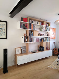 bibliothèque sur mesure nantes