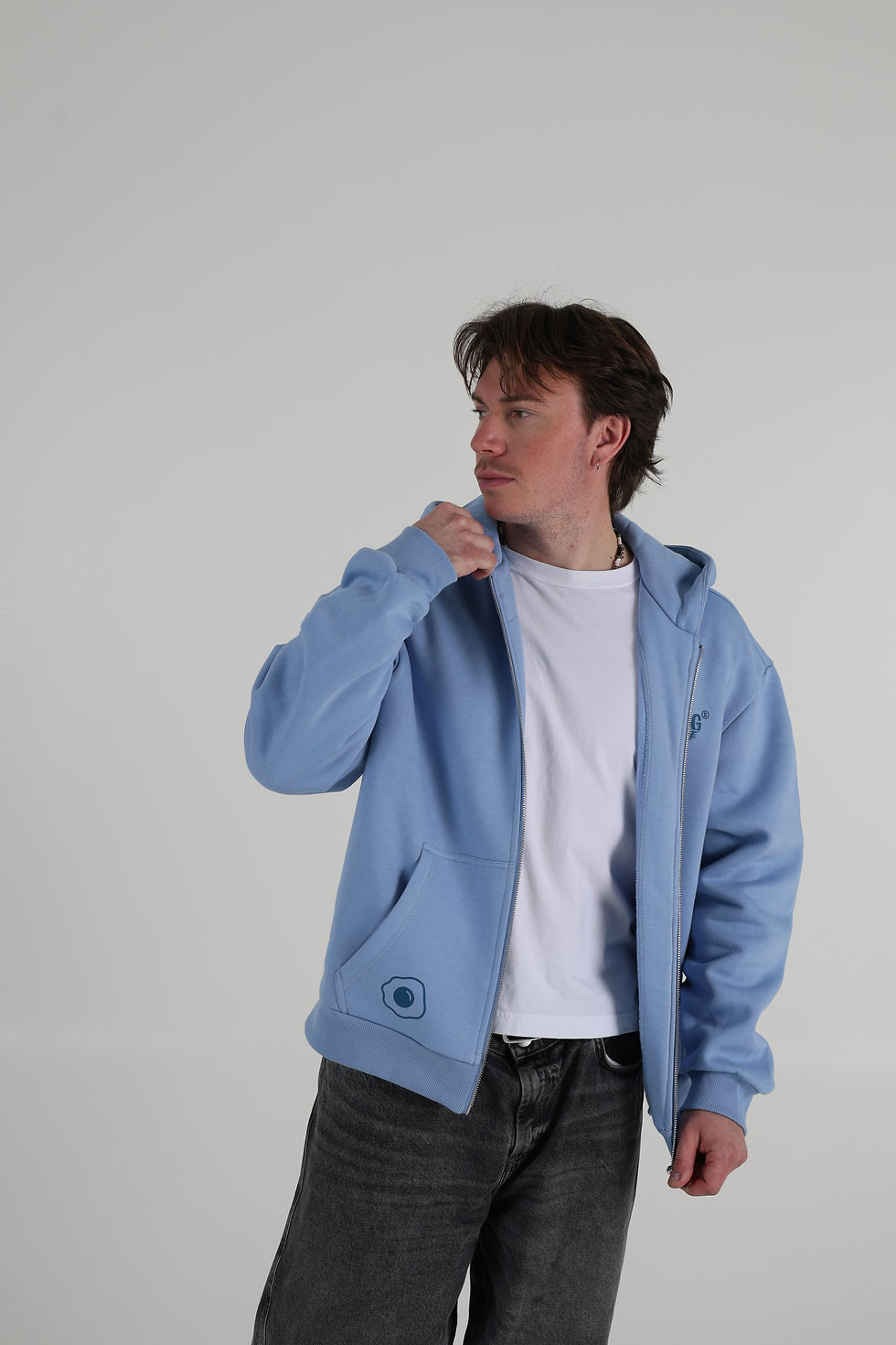 Thumbnail: Blues - Fluffy Zipper // Powder Blue - Only Fools Grow Up