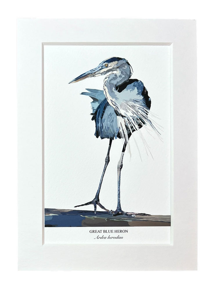 "HERON NO. 9" OPEN EDITION PRINT