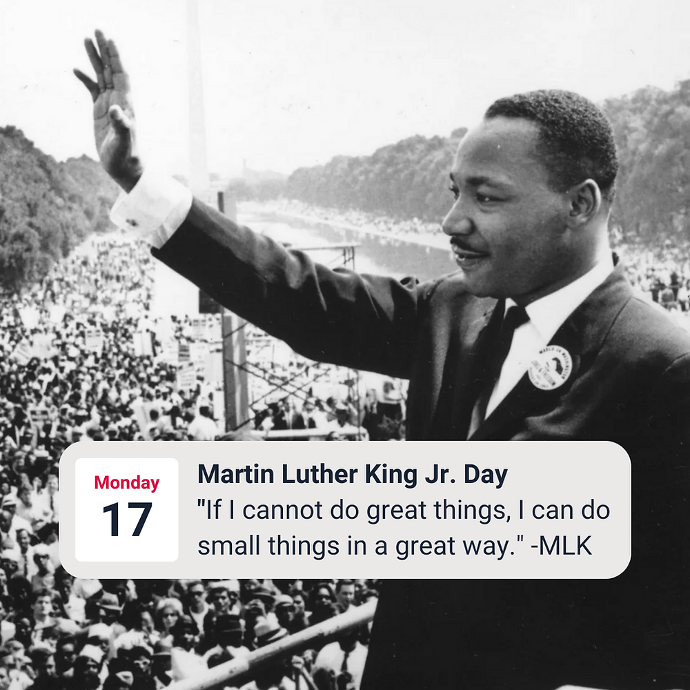 DR. MARTIN LUTHER KING DAY OF SERVICE