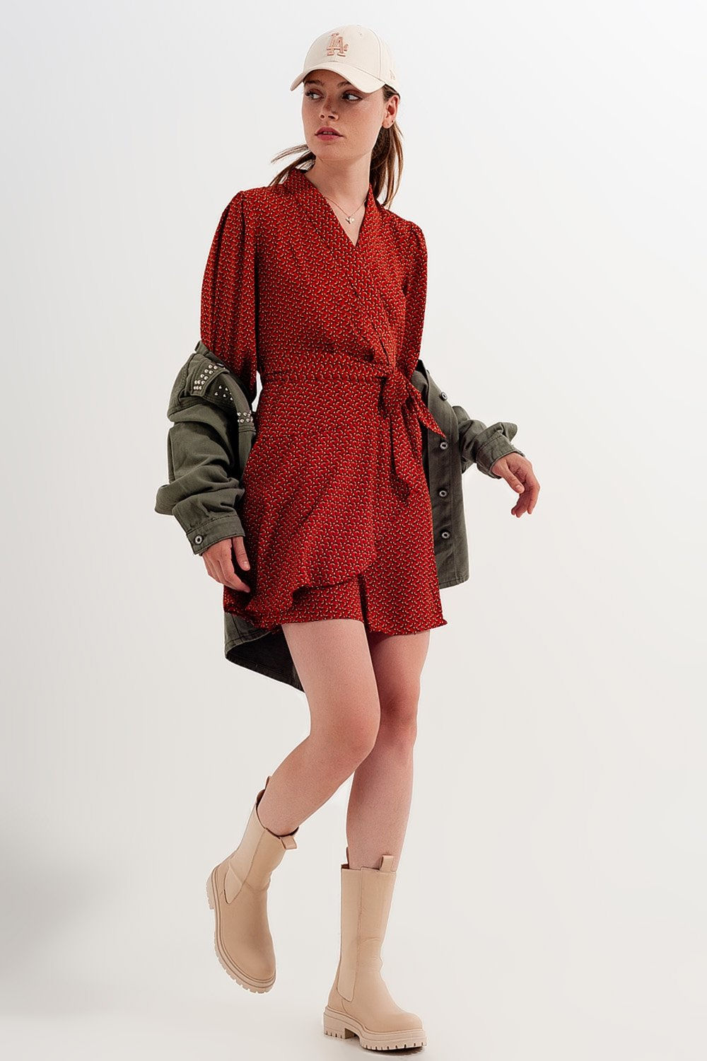 Minirobe portefeuille à imprimé géométrique