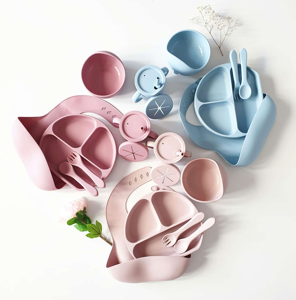 Thumbnail: Toottoot Baby Silicone Feeding 7-piece Set
