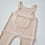 Thumbnail: Toottoot Baby Beige Knitted Overalls