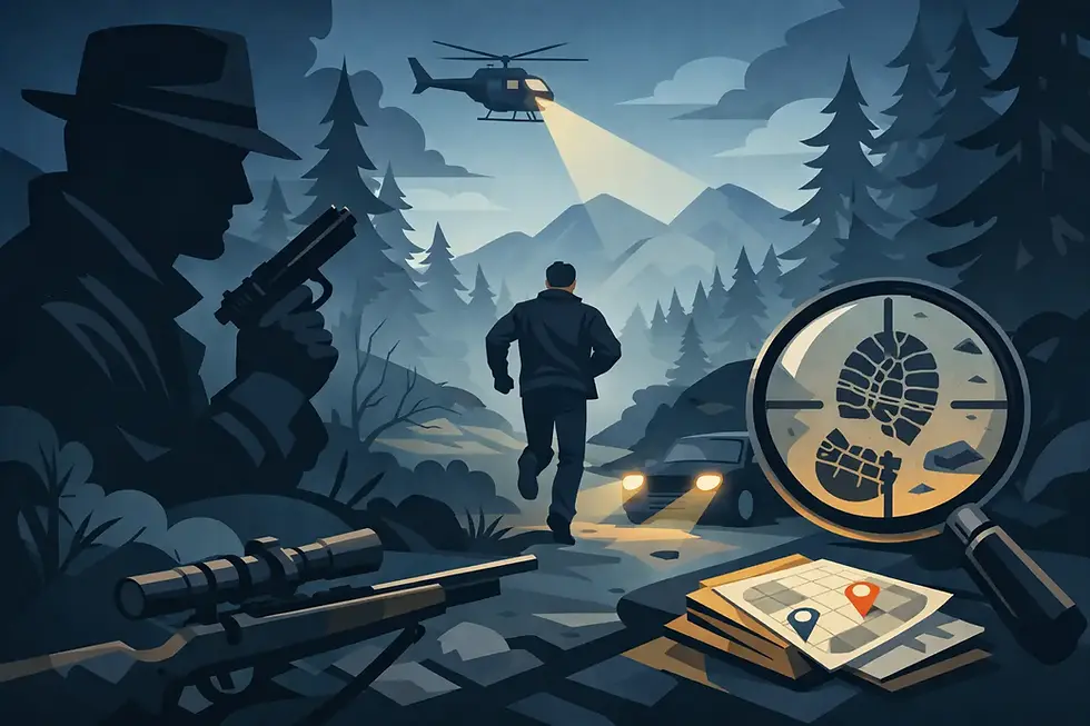 What Makes Manhunt Thriller Novels Work?