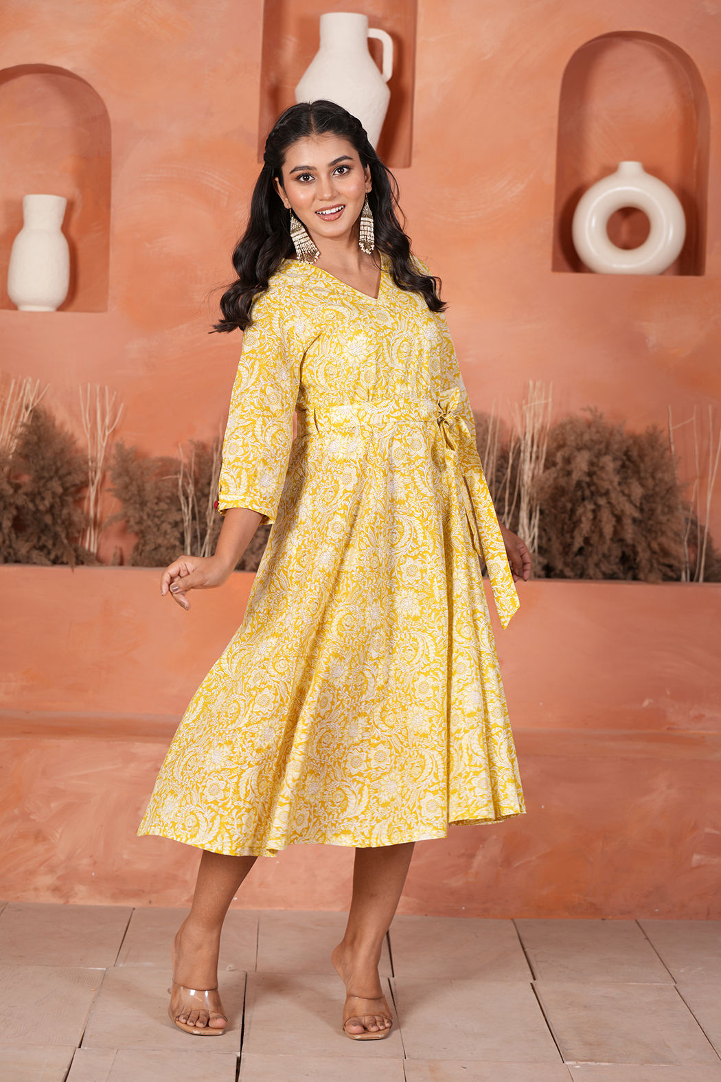 Golden Yellow Kurta Dress