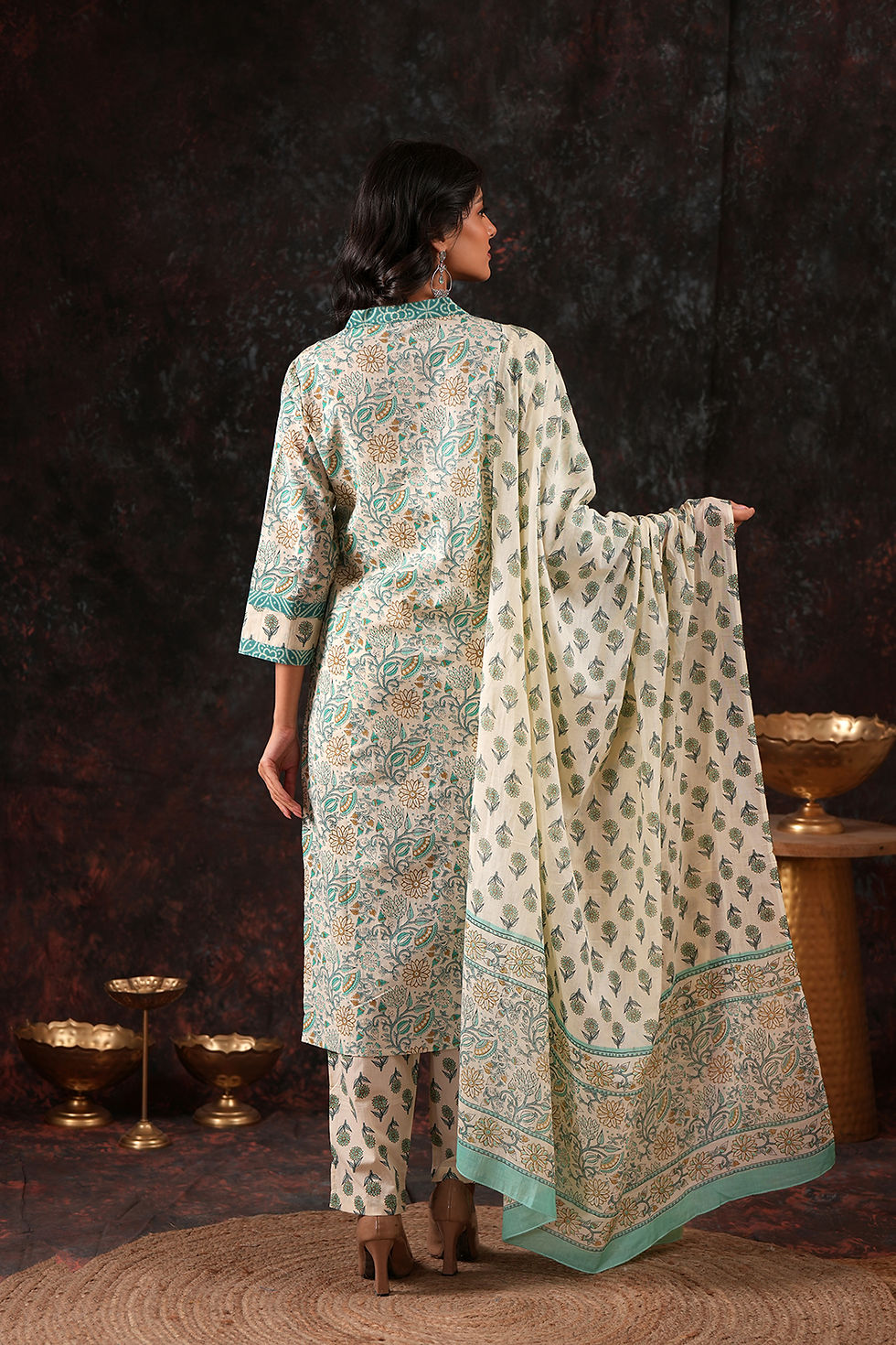 Thumbnail: Firozi Breeze Cotton 3 Pc Set