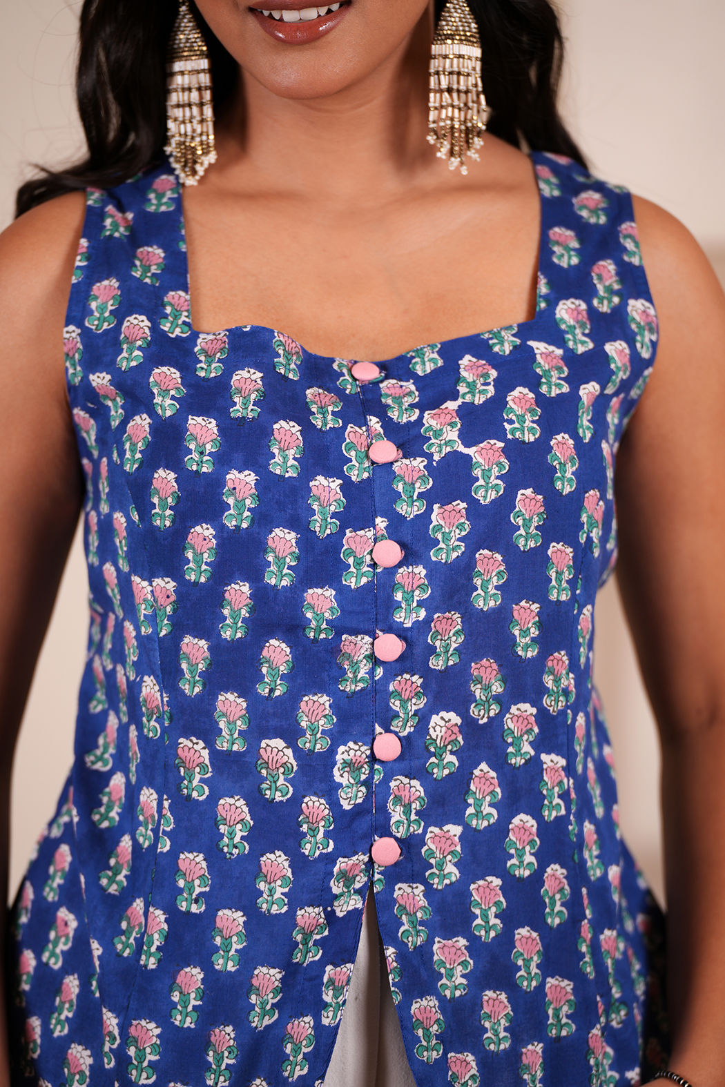 Night Blooms Cotton Top